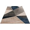 Tapis graphique design rectangle Emy