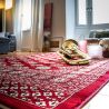 Tapis d'orient rouge rectangle Mara