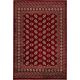 Tapis d'orient rouge rectangle Mara