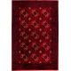 Tapis rouge style oriental poils ras Tosca