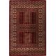 Tapis rouge d'orient rectangle Haley