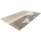 Tapis design poils ras taupe Gobi