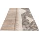 Tapis design poils ras taupe Gobi