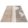 Tapis design poils ras taupe Gobi