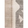 Tapis design poils ras taupe Gobi