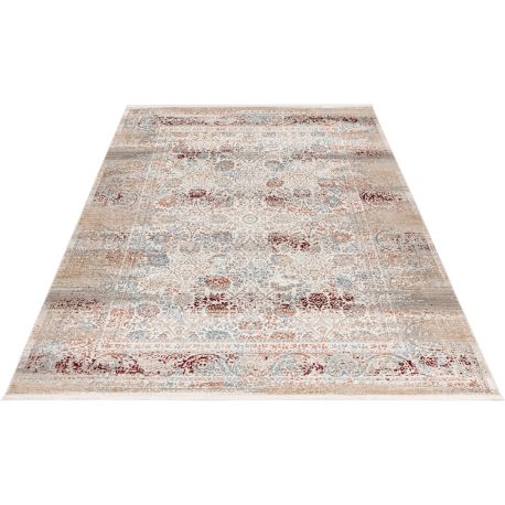 Tapis vintage multicolore rayé Snood