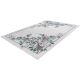 Tapis floral rectangle design lavable en machine Bouquet