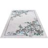 Tapis floral rectangle design lavable en machine Bouquet