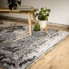 Tapis vintage rayé lavable en machine Noora