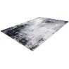 Tapis gris lavable en machine abstrait design Malone