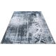 Tapis abstrait lavable en machine gris design Kimi