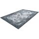 Tapis gris vintage rayé lavable en machine Vincent