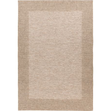 Tapis contemporain plat extérieur et intérieur taupe Frieda