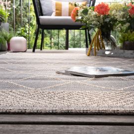 Tapis ethnique plat intérieur et extérieur berbère Mia
