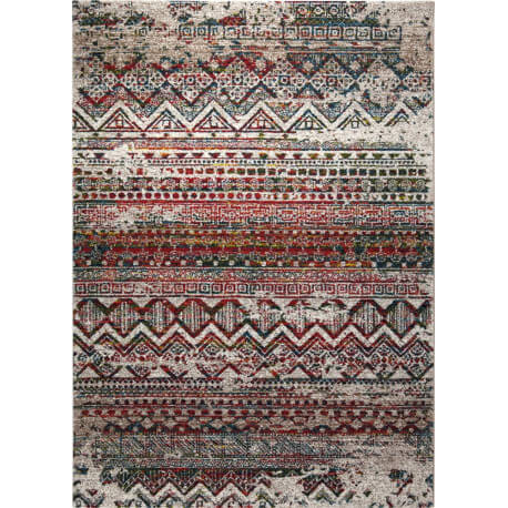 Tapis vintage ethnique multicolore Riad