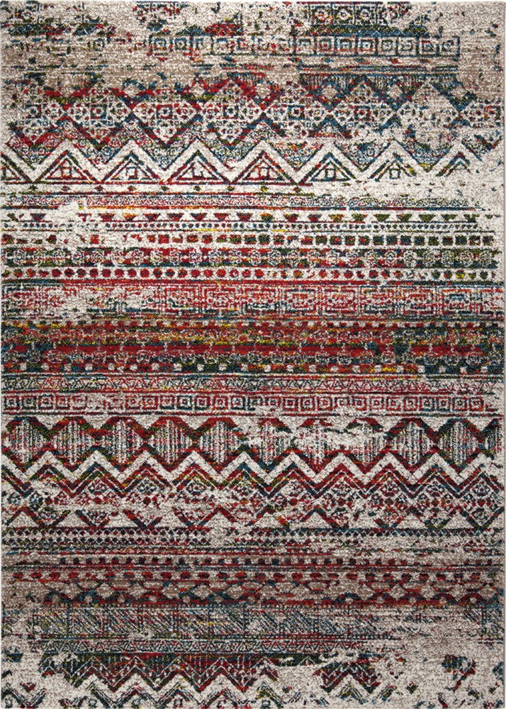 Tapis vintage ethnique multicolore Riad