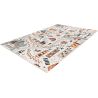 Tapis multicolore enfant lavable en machine plat Malika