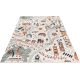 Tapis multicolore enfant lavable en machine plat Malika