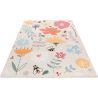 Tapis enfant multicolore lavable en machine plat Savannah