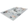 Tapis enfant plat lavable en machine multicolore Carlo