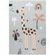 Tapis enfant lavable en machine multicolore plat Momo