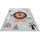 Tapis enfant plat multicolore lavable en machine Eve