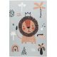 Tapis enfant plat multicolore lavable en machine Eve