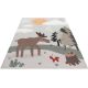 Tapis multicolore lavable en machine enfant plat Juno