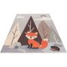 Tapis enfant multicolore plat lavable en machine Apollo