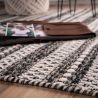 Tapis 100% laine plat design rectangle Indiana