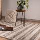 Tapis 100% laine plat design rectangle Indiana