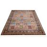 Tapis d'orient bleu avec franges luxe Katoun