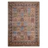 Tapis d'orient bleu avec franges luxe Katoun