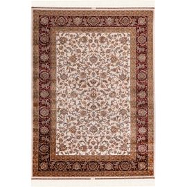 Tapis avec franges oriental rectangle luxe Heriz