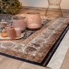 Tapis avec franges oriental rectangle luxe Heriz