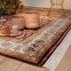 Tapis avec franges oriental rectangle luxe Heriz