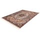 Tapis d'orient crème luxe avec franges Chiraz