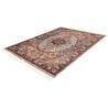 Tapis d'orient crème luxe avec franges Chiraz