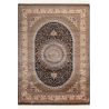 Tapis d'orient bleu luxe avec franges Choby