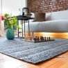 Tapis en laine plat moderne rectangle Knit