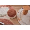 Tapis rond enfant lavable en machine coton Chanterelle