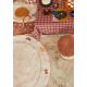 Tapis rond enfant lavable en machine coton Chanterelle