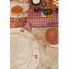 Tapis rond enfant lavable en machine coton Chanterelle