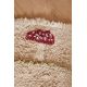 Tapis rond enfant lavable en machine coton Chanterelle