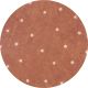 Tapis enfant rond lavable en machine coton Round Dot