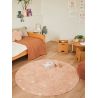 Tapis enfant rond lavable en machine coton Round Dot