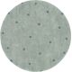 Tapis enfant rond lavable en machine coton Round Dot