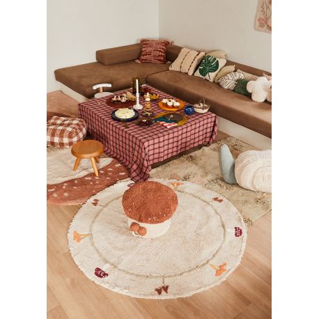 Pouf enfant en forme de Crayon Bleu ciel