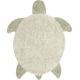 Tapis enfant forme tortue coton lavable en machine Sea Turtle