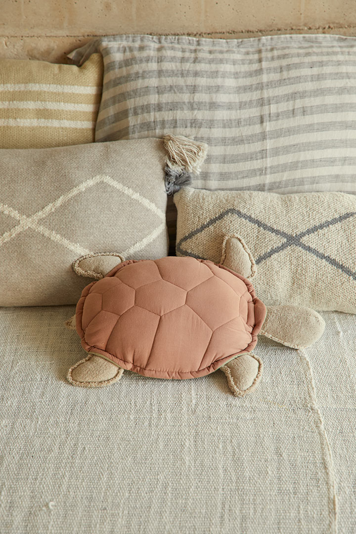 Coussin tortue enfant coton Turtle